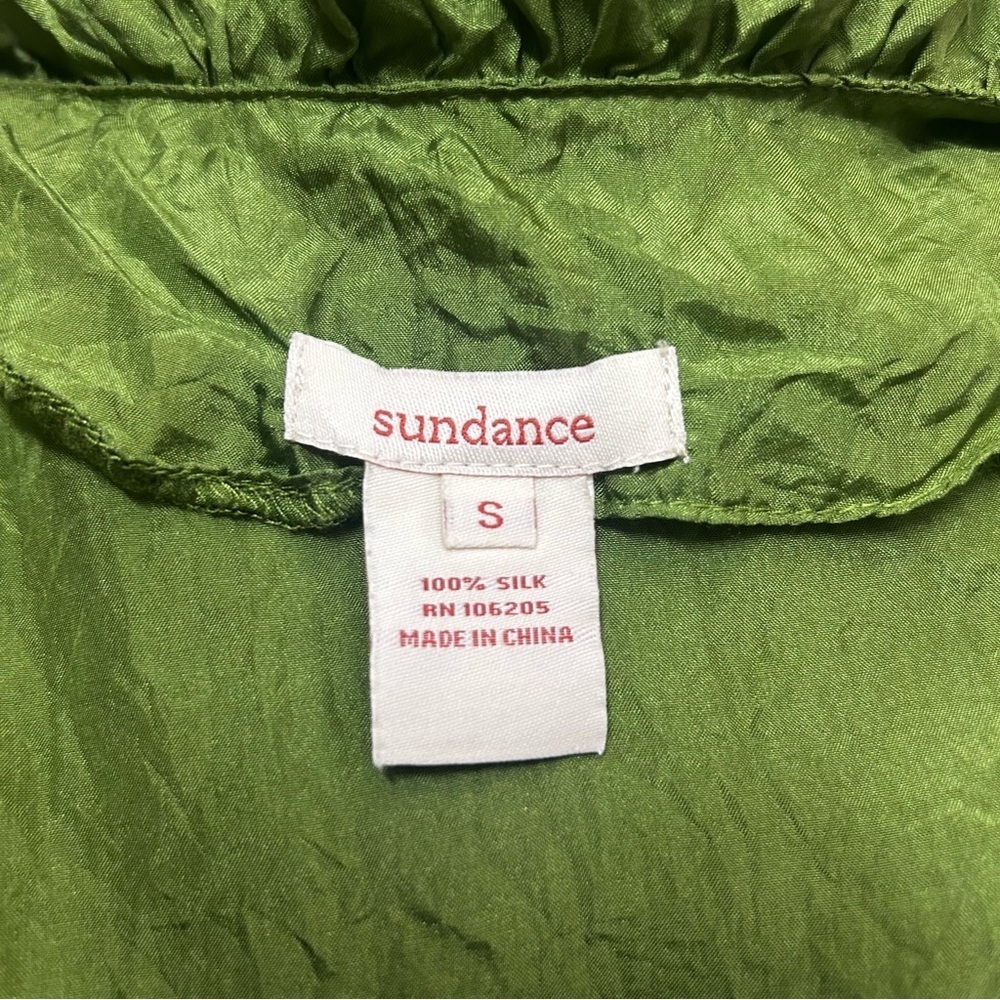 Sundance Silk Tiered Dress Sm Ruffles Fairy Whimsical Boho Tiny Flaws Delicate - Picture 9 of 10